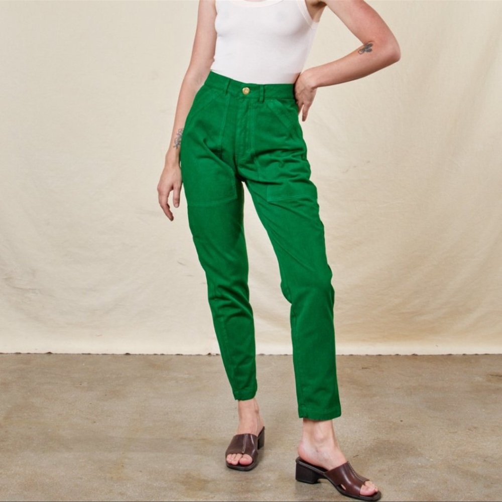 Big Bud Press Pencil Pants in Green - Size Medium